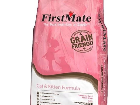 FirstMate Grain Friendly Cat & Kitten Chicken & Ocean Fish Dry Cat Food Online now