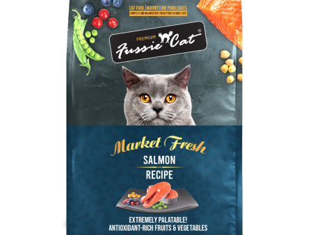 Fussie Cat Market Fresh Salmon Recipe Grain-Free Dry Cat Food For Sale