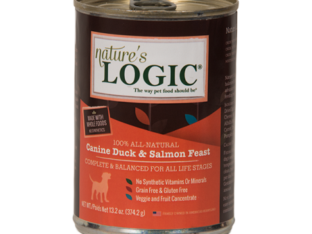 Nature s Logic Canine Duck & Salmon Feast Grain-Free Canned Dog Food, 13.2-oz Fashion