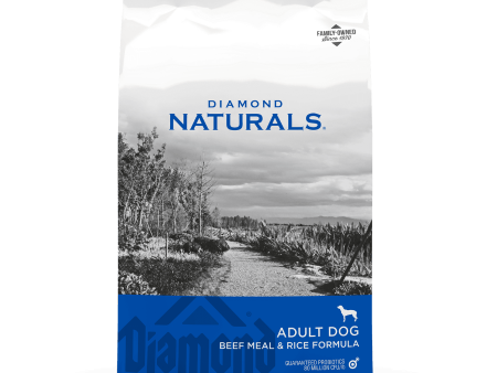 Diamond Naturals Beef Meal & Rice Formula Adult Dry Dog Food, 40 lbs Supply