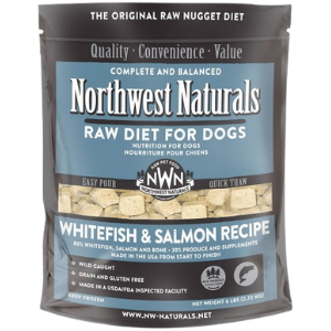 Northwest Naturals Raw Frozen Whitefish & Salmon Nuggets Dog Food For Discount