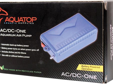 Aquatop Aquatic Supplies - Ac dc-one Aquarium Air Pump Battery Power For Discount