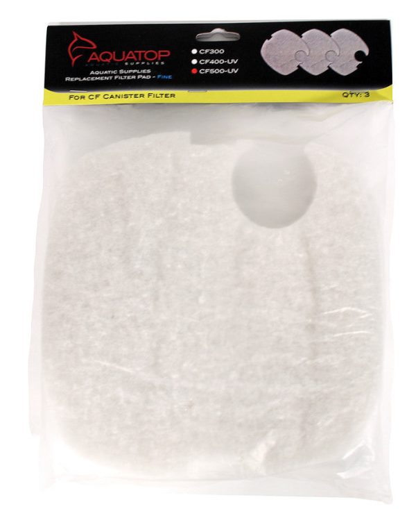 Aquatop Aquatic Supplies - Replacement Fine Filter Pad For Cf500uv Canister Online now