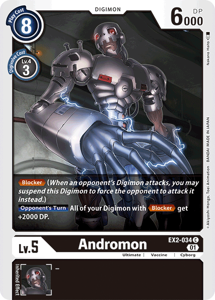 Andromon [EX2-034] [Digital Hazard] Online now