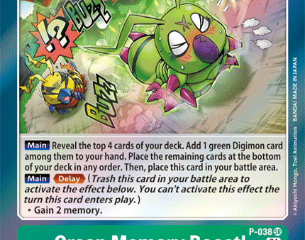 Green Memory Boost! [P-038] [Promotional Cards] Sale