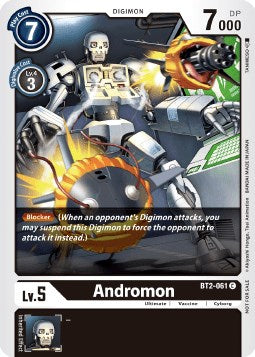 Andromon [BT2-061] (Double Diamond Pre-Release) [Release Special Booster Promos] Cheap