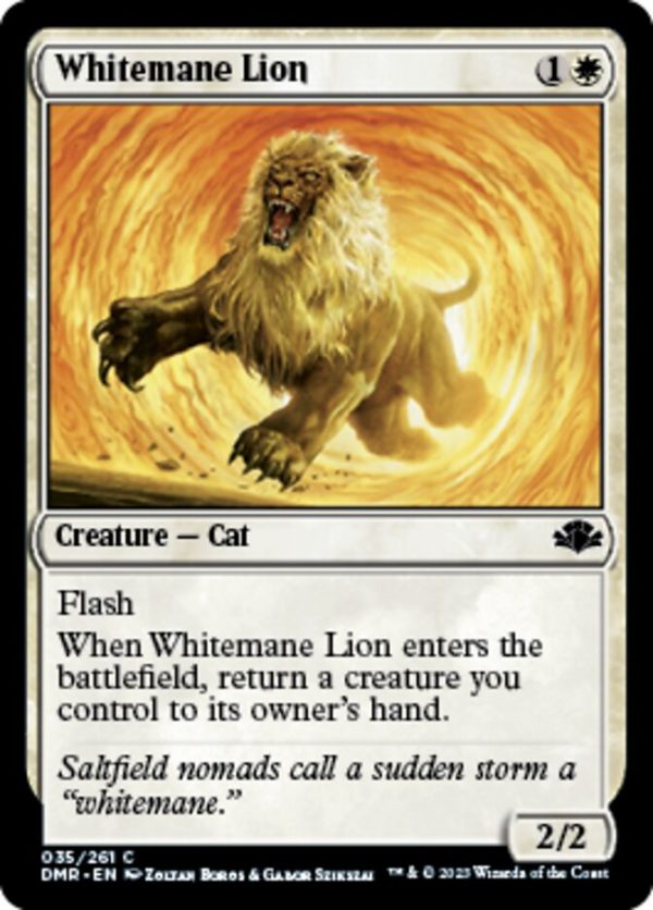 Whitemane Lion [Dominaria Remastered] Online Hot Sale