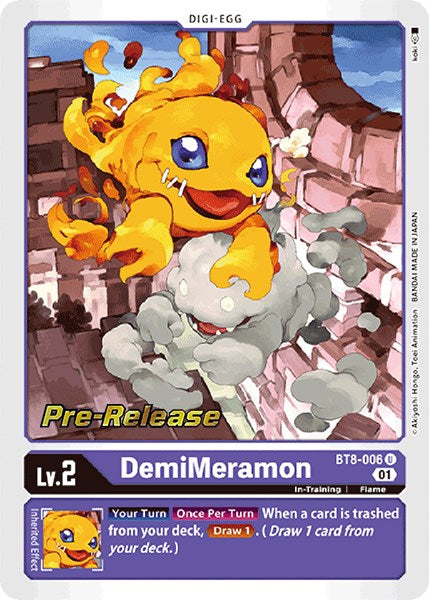 DemiMeramon [BT8-006] [New Awakening Pre-Release Cards] Sale