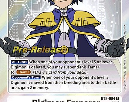 Digimon Emperor [BT8-094] [New Awakening Pre-Release Promos] Online