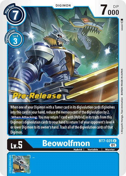 Beowolfmon [BT7-025] [Next Adventure Pre-Release Cards] Cheap