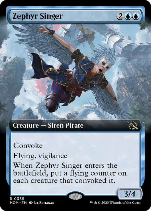 Zephyr Singer (Extended Art) [March of the Machine] Hot on Sale