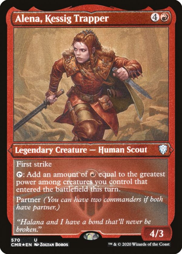 Alena, Kessig Trapper (Foil Etched) [Commander Legends] Discount