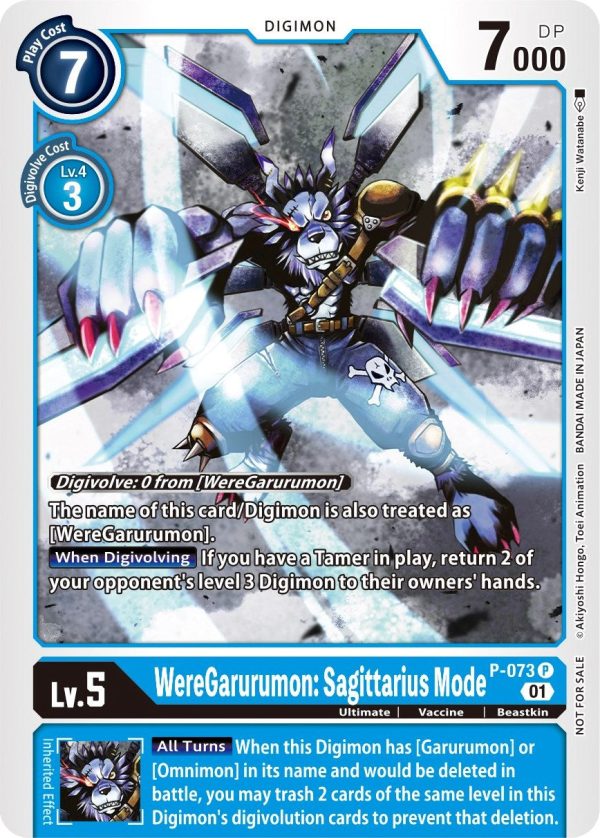 WereGarurumon: Sagittarius Mode [P-073] (Update Pack) [Promotional Cards] Online Sale