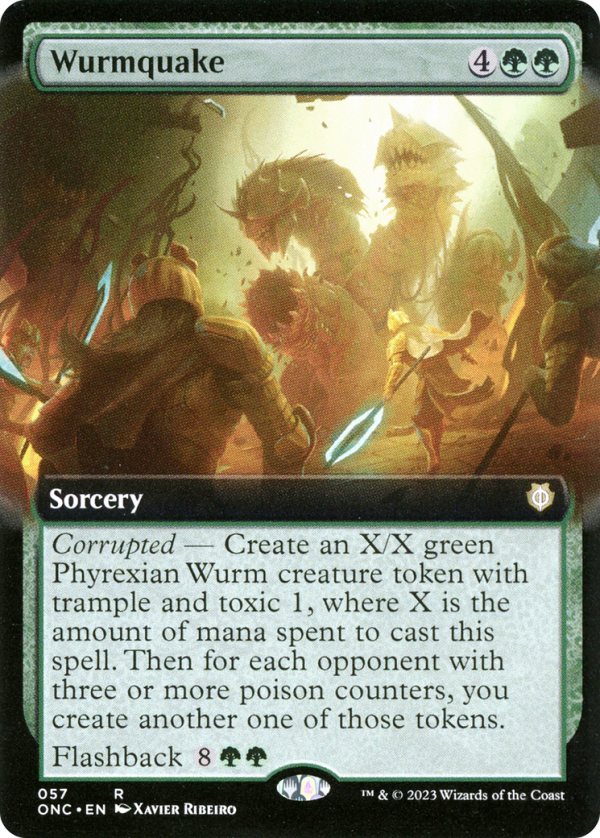 Wurmquake (Extended Art) [Phyrexia: All Will Be One Commander] Fashion