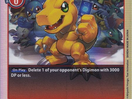 Agumon [P-001] (Rainbow Foil) [Promotional Cards] Fashion