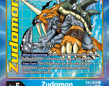 Zudomon [EX1-018] (Alternate Art) [Classic Collection] For Sale