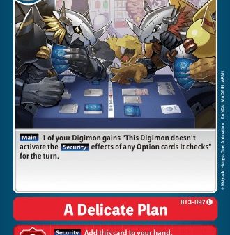 A Delicate Plan [BT3-097] (Revision Pack 2021) [Release Special Booster Promos] For Cheap