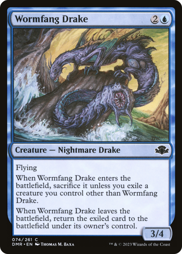 Wormfang Drake [Dominaria Remastered] Hot on Sale