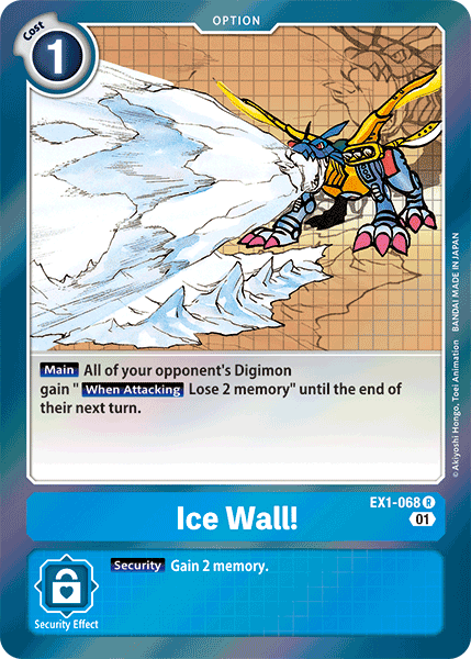 Ice Wall! [EX1-068] [Classic Collection] on Sale