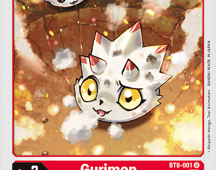 Gurimon [BT8-001] [New Awakening] Online Hot Sale