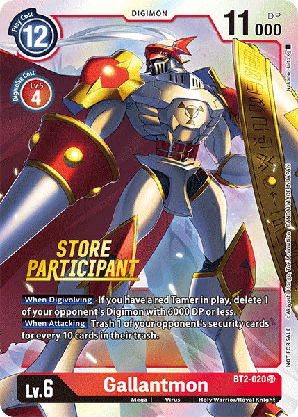 Gallantmon [BT2-020] (Store Participant) [Release Special Booster Promos] Hot on Sale