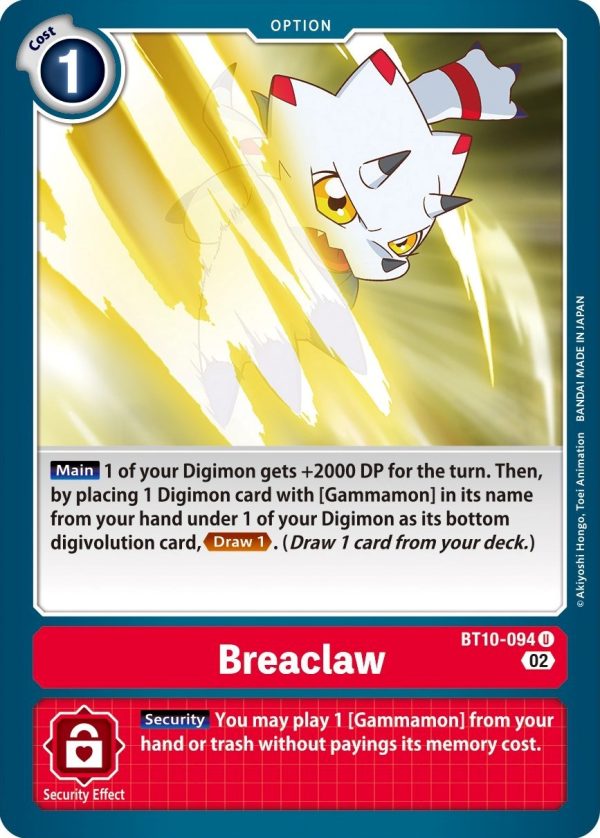 Breaclaw [BT10-094] [Xros Encounter] Online now